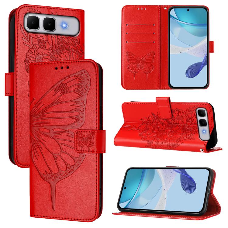 Embossed Butterfly Leather Phone Case, For Infinix GT 50 Pro 5G, For Infinix Note Edge 5G Global, For Infinix Smart 20 4G X6840, For Infinix Note 60 5G / 60 Pro, For Infinix Smart 10 Plus 4G, For Infinix Smart 10 4G / Tecno Pop 10