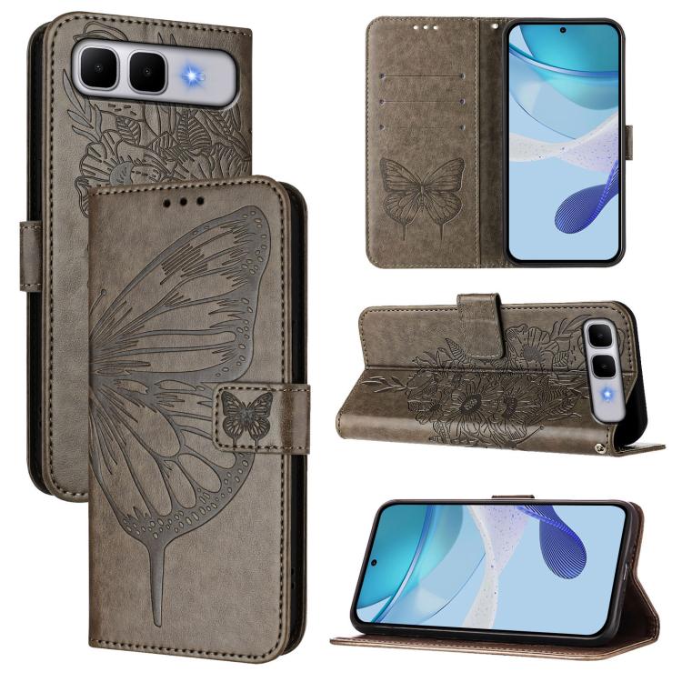 Embossed Butterfly Leather Phone Case, For Infinix GT 50 Pro 5G, For Infinix Note Edge 5G Global, For Infinix Smart 20 4G X6840, For Infinix Note 60 5G / 60 Pro, For Infinix Smart 10 Plus 4G, For Infinix Smart 10 4G / Tecno Pop 10