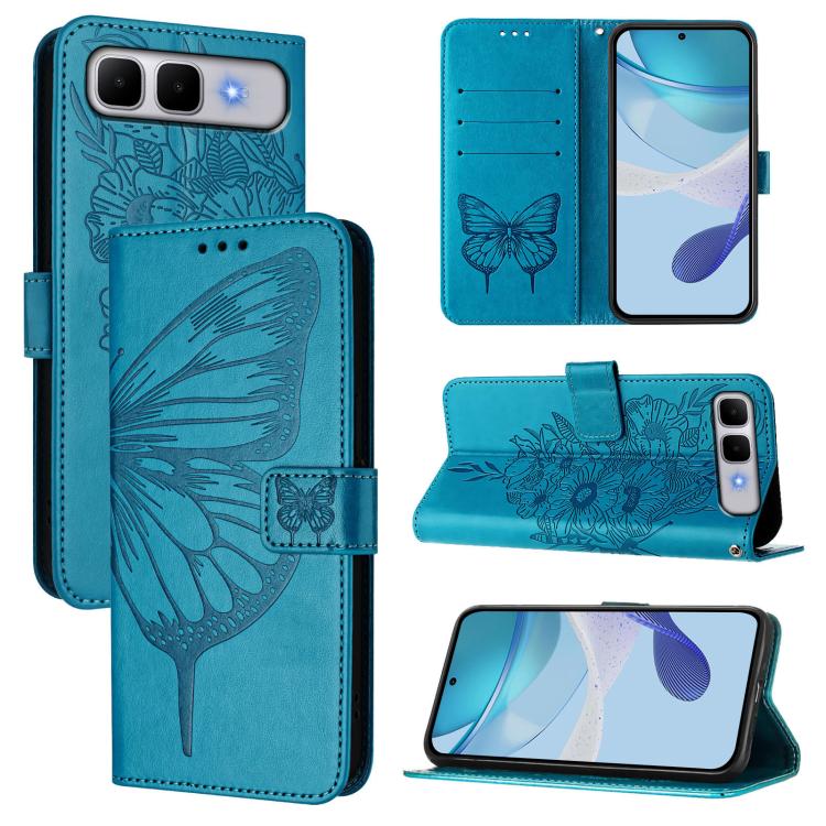 Embossed Butterfly Leather Phone Case, For Infinix GT 50 Pro 5G, For Infinix Note Edge 5G Global, For Infinix Smart 20 4G X6840, For Infinix Note 60 5G / 60 Pro, For Infinix Smart 10 Plus 4G, For Infinix Smart 10 4G / Tecno Pop 10