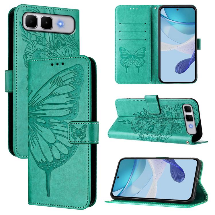 Embossed Butterfly Leather Phone Case, For Infinix GT 50 Pro 5G, For Infinix Note Edge 5G Global, For Infinix Smart 20 4G X6840, For Infinix Note 60 5G / 60 Pro, For Infinix Smart 10 Plus 4G, For Infinix Smart 10 4G / Tecno Pop 10
