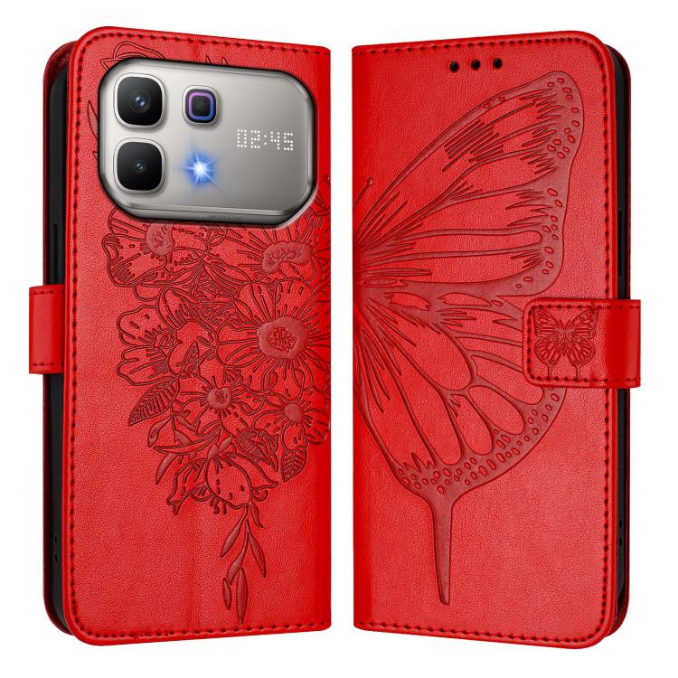 Embossed Butterfly Leather Phone Case, For Infinix GT 50 Pro 5G, For Infinix Note Edge 5G Global, For Infinix Smart 20 4G X6840, For Infinix Note 60 5G / 60 Pro, For Infinix Smart 10 Plus 4G, For Infinix Smart 10 4G / Tecno Pop 10