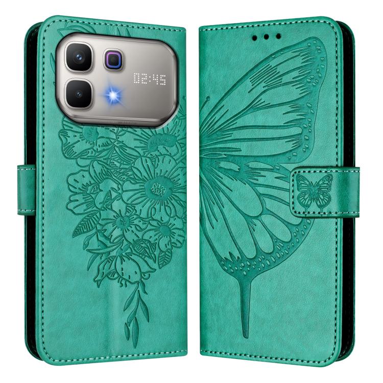 Embossed Butterfly Leather Phone Case, For Infinix GT 50 Pro 5G, For Infinix Note Edge 5G Global, For Infinix Smart 20 4G X6840, For Infinix Note 60 5G / 60 Pro, For Infinix Smart 10 Plus 4G, For Infinix Smart 10 4G / Tecno Pop 10