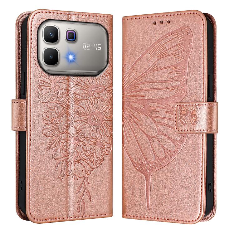 Embossed Butterfly Leather Phone Case, For Infinix GT 50 Pro 5G, For Infinix Note Edge 5G Global, For Infinix Smart 20 4G X6840, For Infinix Note 60 5G / 60 Pro, For Infinix Smart 10 Plus 4G, For Infinix Smart 10 4G / Tecno Pop 10