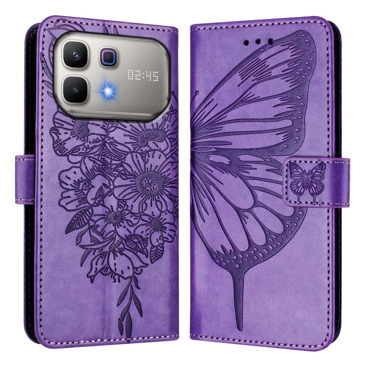 Embossed Butterfly Leather Phone Case, For Infinix GT 50 Pro 5G, For Infinix Note Edge 5G Global, For Infinix Smart 20 4G X6840, For Infinix Note 60 5G / 60 Pro, For Infinix Smart 10 Plus 4G, For Infinix Smart 10 4G / Tecno Pop 10