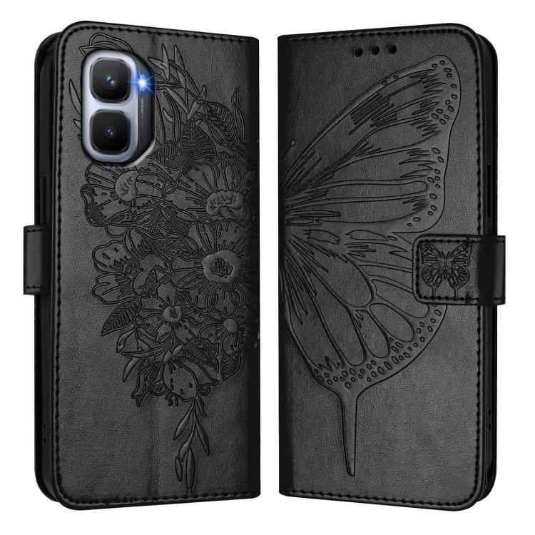 Embossed Butterfly Leather Phone Case, For Infinix GT 50 Pro 5G, For Infinix Note Edge 5G Global, For Infinix Smart 20 4G X6840, For Infinix Note 60 5G / 60 Pro, For Infinix Smart 10 Plus 4G, For Infinix Smart 10 4G / Tecno Pop 10