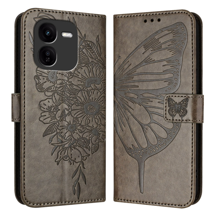 Embossed Butterfly Leather Phone Case, For vivo V30e 5G Global, For vivo iQOO Z9x, For vivo Y20/Y20a/Y20i/Y20s/Y20g/Y11s, For vivo iQOO Z9 / iQOO Z9 Turbo 5G, For vivo Y17s 4G Global / Y28 5G India, For vivo Y03 4G Global
