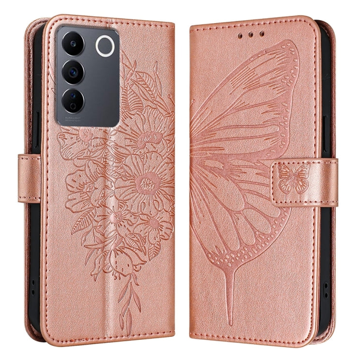 Embossed Butterfly Leather Phone Case, For vivo V29 5G Global / V29 Pro, For vivo Y02 / Y02A / Y02t / Y11 2023, For vivo Y78 5G/Y78+ 5G Global/V29 Lite, For vivo Y56 5G/Y16 4G/Y02s 4G Global, For vivo Y100 5G Global, For vivo V27 5G/V27 Pro 5G Global