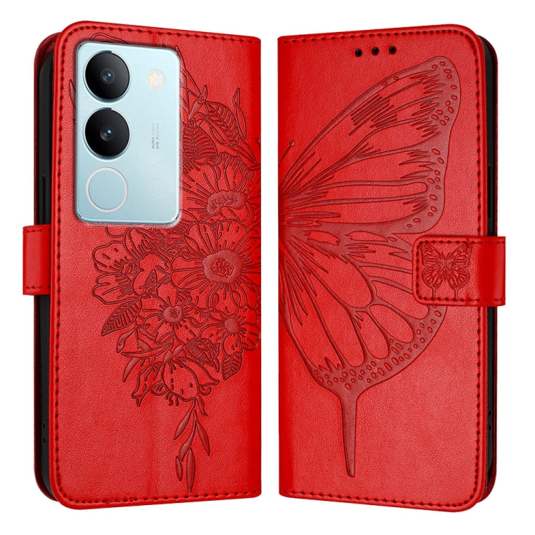 Embossed Butterfly Leather Phone Case, For vivo V29 5G Global / V29 Pro, For vivo Y02 / Y02A / Y02t / Y11 2023, For vivo Y78 5G/Y78+ 5G Global/V29 Lite, For vivo Y56 5G/Y16 4G/Y02s 4G Global, For vivo Y100 5G Global, For vivo V27 5G/V27 Pro 5G Global