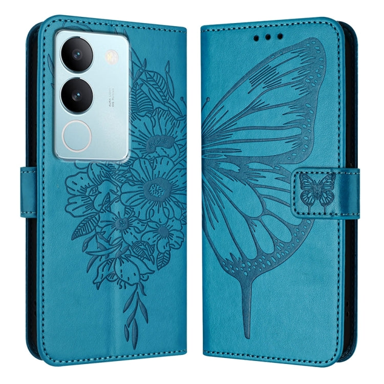 Embossed Butterfly Leather Phone Case, For vivo V29 5G Global / V29 Pro, For vivo Y02 / Y02A / Y02t / Y11 2023, For vivo Y78 5G/Y78+ 5G Global/V29 Lite, For vivo Y56 5G/Y16 4G/Y02s 4G Global, For vivo Y100 5G Global, For vivo V27 5G/V27 Pro 5G Global