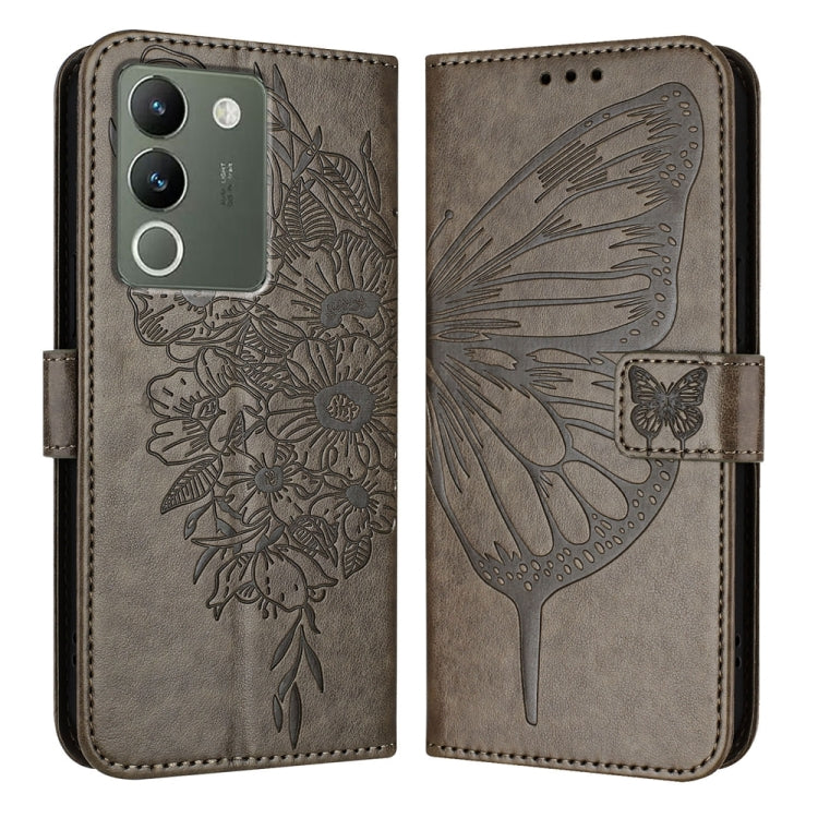 Embossed Butterfly Leather Phone Case, For vivo Y100 5G IDN / Y200e 5G Global, For vivo V30 5G/V30 Pro 5G Global, For vivo V29e 5G Global / Y200 5G Global, For vivo X100 Pro, For vivo X100, For vivo Y36 4G/Y36 5G Global/Y36 4G India