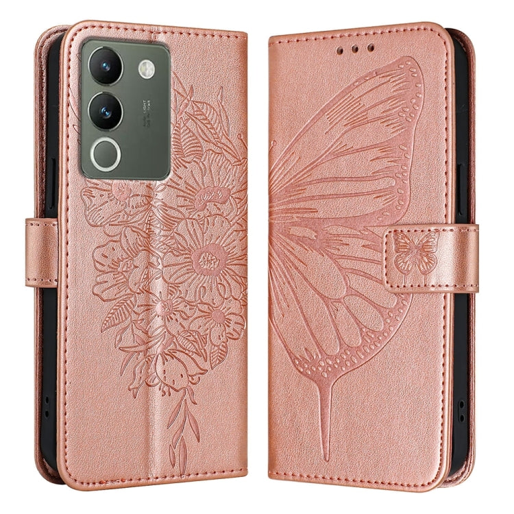 Embossed Butterfly Leather Phone Case, For vivo Y100 5G IDN / Y200e 5G Global, For vivo V30 5G/V30 Pro 5G Global, For vivo V29e 5G Global / Y200 5G Global, For vivo X100 Pro, For vivo X100, For vivo Y36 4G/Y36 5G Global/Y36 4G India