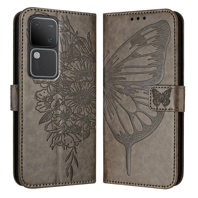 Embossed Butterfly Leather Phone Case, For vivo Y100 5G IDN / Y200e 5G Global, For vivo V30 5G/V30 Pro 5G Global, For vivo V29e 5G Global / Y200 5G Global, For vivo X100 Pro, For vivo X100, For vivo Y36 4G/Y36 5G Global/Y36 4G India