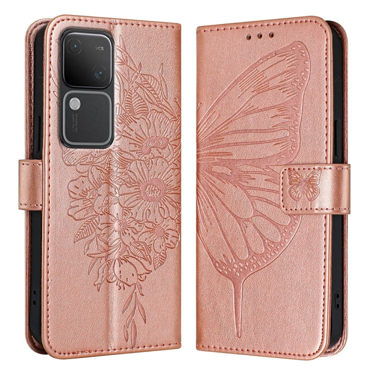 Embossed Butterfly Leather Phone Case, For vivo Y100 5G IDN / Y200e 5G Global, For vivo V30 5G/V30 Pro 5G Global, For vivo V29e 5G Global / Y200 5G Global, For vivo X100 Pro, For vivo X100, For vivo Y36 4G/Y36 5G Global/Y36 4G India