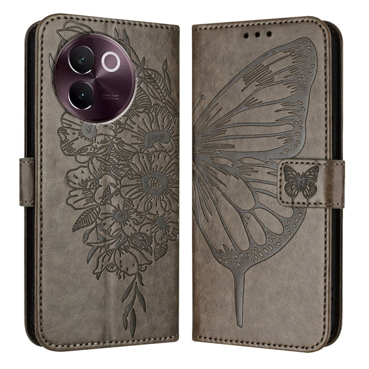 Embossed Butterfly Leather Phone Case, For vivo V30e 5G Global, For vivo iQOO Z9x, For vivo Y20/Y20a/Y20i/Y20s/Y20g/Y11s, For vivo iQOO Z9 / iQOO Z9 Turbo 5G, For vivo Y17s 4G Global / Y28 5G India, For vivo Y03 4G Global