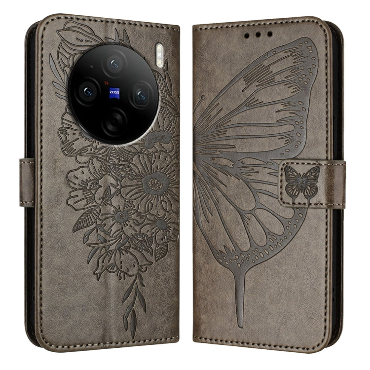 Embossed Butterfly Leather Phone Case, For vivo Y300, For vivo S19 Pro, For vivo S19, For vivo Y28 4G, For vivo X100s 5G, For vivo Y38 5G