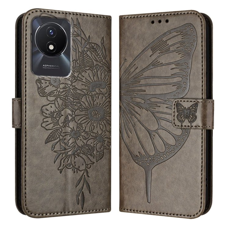 Embossed Butterfly Leather Phone Case, For vivo V29 5G Global / V29 Pro, For vivo Y02 / Y02A / Y02t / Y11 2023, For vivo Y78 5G/Y78+ 5G Global/V29 Lite, For vivo Y56 5G/Y16 4G/Y02s 4G Global, For vivo Y100 5G Global, For vivo V27 5G/V27 Pro 5G Global