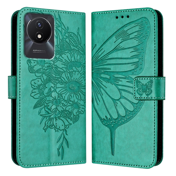 Embossed Butterfly Leather Phone Case, For vivo V29 5G Global / V29 Pro, For vivo Y02 / Y02A / Y02t / Y11 2023, For vivo Y78 5G/Y78+ 5G Global/V29 Lite, For vivo Y56 5G/Y16 4G/Y02s 4G Global, For vivo Y100 5G Global, For vivo V27 5G/V27 Pro 5G Global
