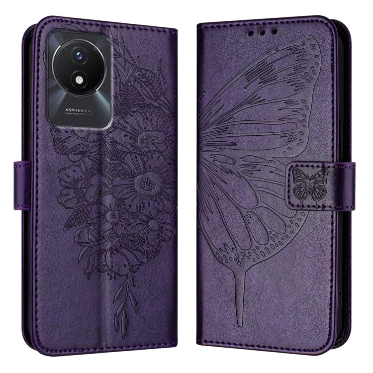Embossed Butterfly Leather Phone Case, For vivo V29 5G Global / V29 Pro, For vivo Y02 / Y02A / Y02t / Y11 2023, For vivo Y78 5G/Y78+ 5G Global/V29 Lite, For vivo Y56 5G/Y16 4G/Y02s 4G Global, For vivo Y100 5G Global, For vivo V27 5G/V27 Pro 5G Global