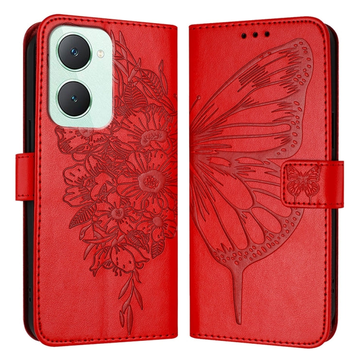 Embossed Butterfly Leather Phone Case, For vivo V30e 5G Global, For vivo iQOO Z9x, For vivo Y20/Y20a/Y20i/Y20s/Y20g/Y11s, For vivo iQOO Z9 / iQOO Z9 Turbo 5G, For vivo Y17s 4G Global / Y28 5G India, For vivo Y03 4G Global