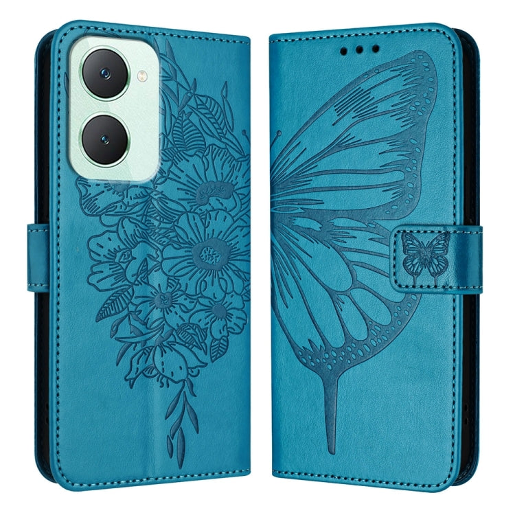 Embossed Butterfly Leather Phone Case, For vivo V30e 5G Global, For vivo iQOO Z9x, For vivo Y20/Y20a/Y20i/Y20s/Y20g/Y11s, For vivo iQOO Z9 / iQOO Z9 Turbo 5G, For vivo Y17s 4G Global / Y28 5G India, For vivo Y03 4G Global