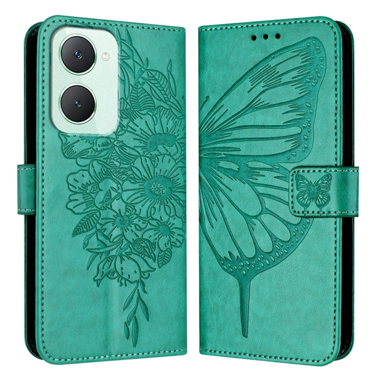 Embossed Butterfly Leather Phone Case, For vivo V30e 5G Global, For vivo iQOO Z9x, For vivo Y20/Y20a/Y20i/Y20s/Y20g/Y11s, For vivo iQOO Z9 / iQOO Z9 Turbo 5G, For vivo Y17s 4G Global / Y28 5G India, For vivo Y03 4G Global