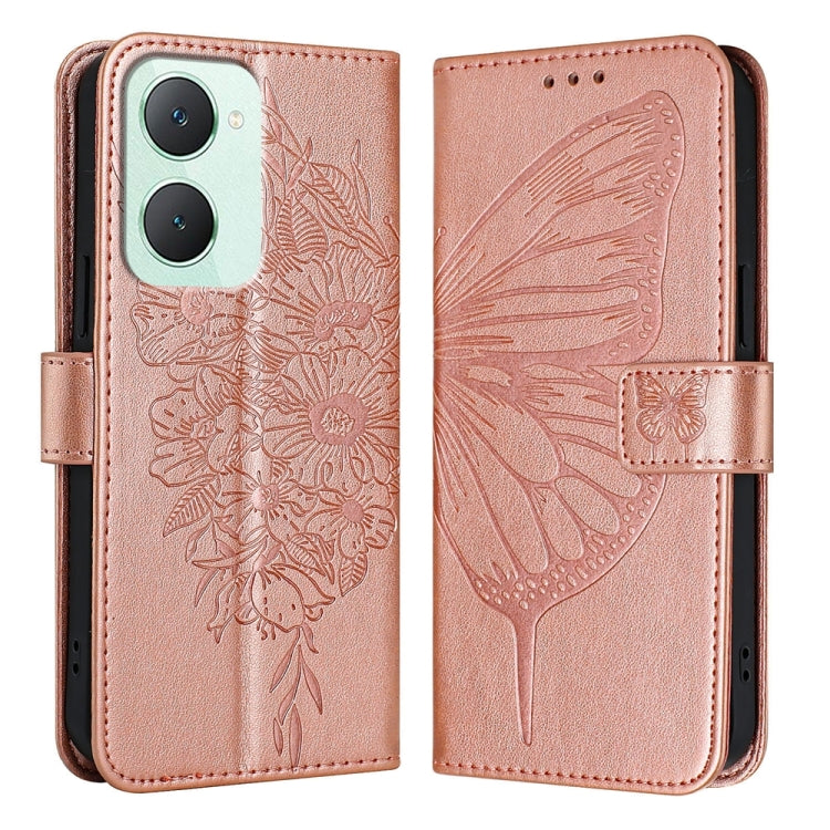 Embossed Butterfly Leather Phone Case, For vivo V30e 5G Global, For vivo iQOO Z9x, For vivo Y20/Y20a/Y20i/Y20s/Y20g/Y11s, For vivo iQOO Z9 / iQOO Z9 Turbo 5G, For vivo Y17s 4G Global / Y28 5G India, For vivo Y03 4G Global