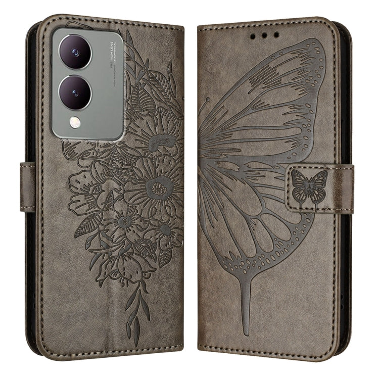 Embossed Butterfly Leather Phone Case, For vivo V30e 5G Global, For vivo iQOO Z9x, For vivo Y20/Y20a/Y20i/Y20s/Y20g/Y11s, For vivo iQOO Z9 / iQOO Z9 Turbo 5G, For vivo Y17s 4G Global / Y28 5G India, For vivo Y03 4G Global