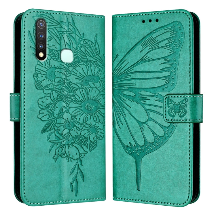Embossed Butterfly Leather Phone Case, For vivo Y70s, For vivo Y30 4G Global, For vivo Y19/Y5s/U3/U20/Z5i, For vivo Y27 4G Global