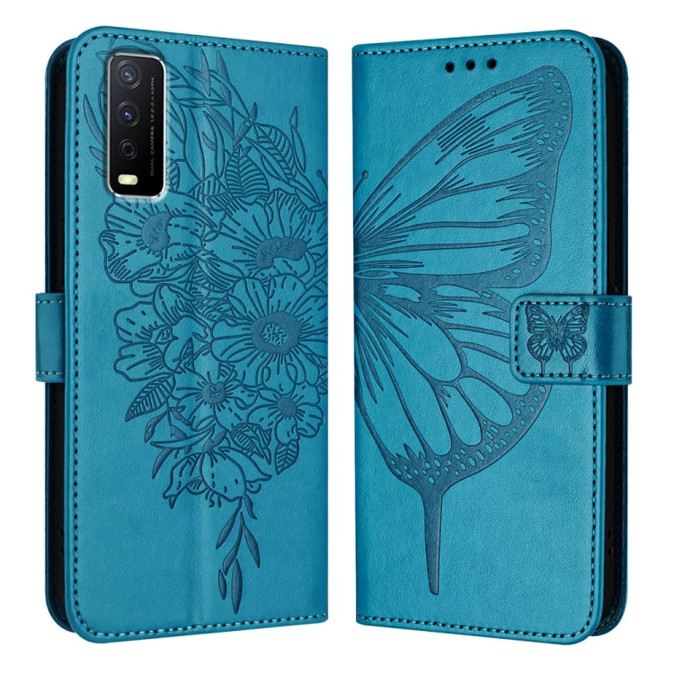 Embossed Butterfly Leather Phone Case, For vivo V30e 5G Global, For vivo iQOO Z9x, For vivo Y20/Y20a/Y20i/Y20s/Y20g/Y11s, For vivo iQOO Z9 / iQOO Z9 Turbo 5G, For vivo Y17s 4G Global / Y28 5G India, For vivo Y03 4G Global