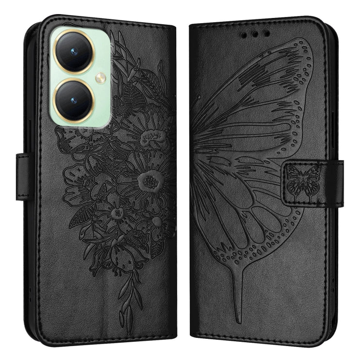 Embossed Butterfly Leather Phone Case, For vivo Y70s, For vivo Y30 4G Global, For vivo Y19/Y5s/U3/U20/Z5i, For vivo Y27 4G Global