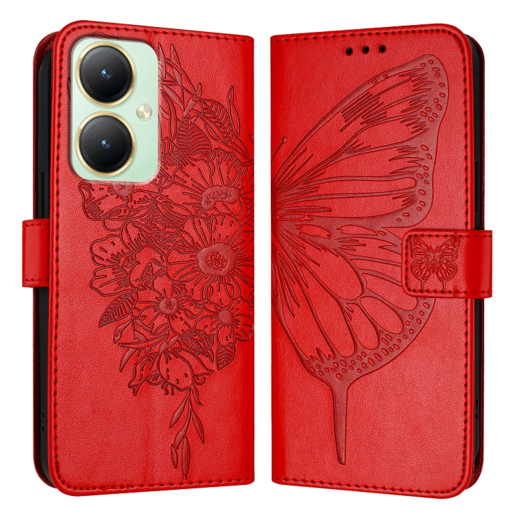 Embossed Butterfly Leather Phone Case, For vivo Y70s, For vivo Y30 4G Global, For vivo Y19/Y5s/U3/U20/Z5i, For vivo Y27 4G Global