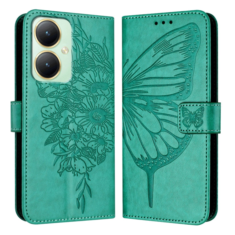 Embossed Butterfly Leather Phone Case, For vivo Y70s, For vivo Y30 4G Global, For vivo Y19/Y5s/U3/U20/Z5i, For vivo Y27 4G Global