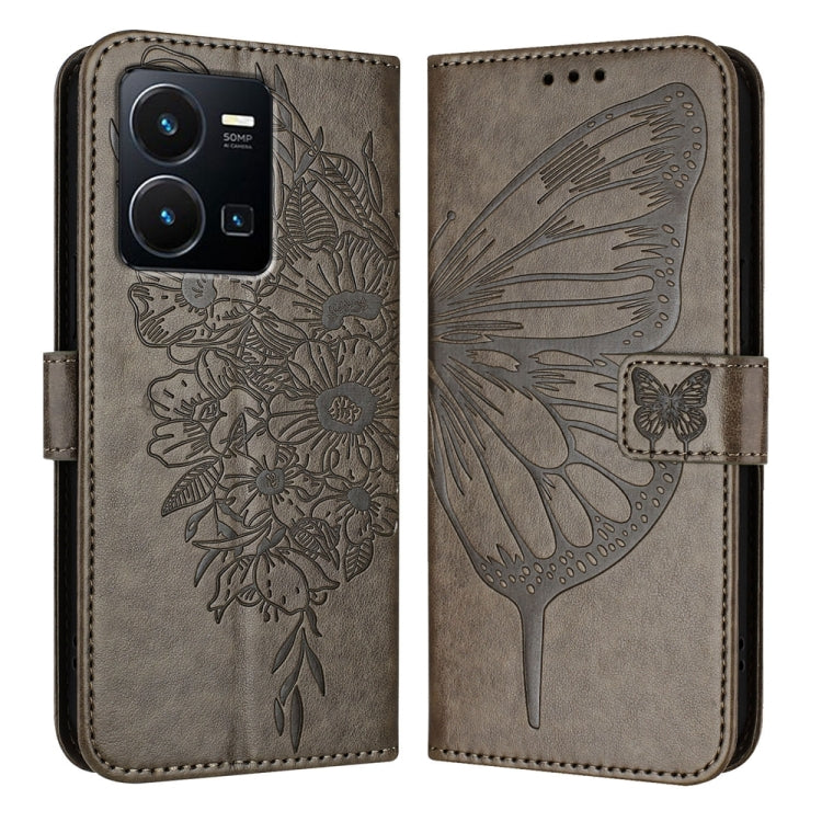 Embossed Butterfly Leather Phone Case, For vivo V27e 4G Global / T2 4G Global, For vivo Y35 4G/Y22 4G/Y22s 4G Global, For vivo Y55 5G Global / Y55s 2023 5G, For vivo Y33s 4G Global/Y21 2021/Y21s, For vivo Y76 5G, For vivo Y52s 5G / iQOO U3 / Y31s 5G