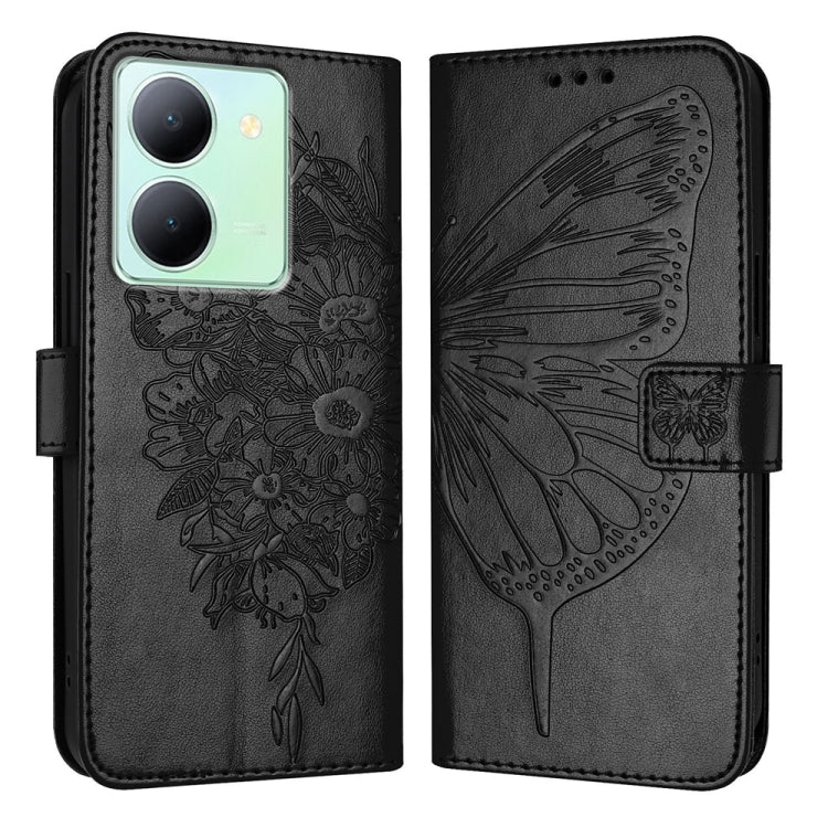Embossed Butterfly Leather Phone Case, For vivo Y100 5G IDN / Y200e 5G Global, For vivo V30 5G/V30 Pro 5G Global, For vivo V29e 5G Global / Y200 5G Global, For vivo X100 Pro, For vivo X100, For vivo Y36 4G/Y36 5G Global/Y36 4G India