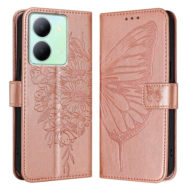 Embossed Butterfly Leather Phone Case, For vivo Y100 5G IDN / Y200e 5G Global, For vivo V30 5G/V30 Pro 5G Global, For vivo V29e 5G Global / Y200 5G Global, For vivo X100 Pro, For vivo X100, For vivo Y36 4G/Y36 5G Global/Y36 4G India