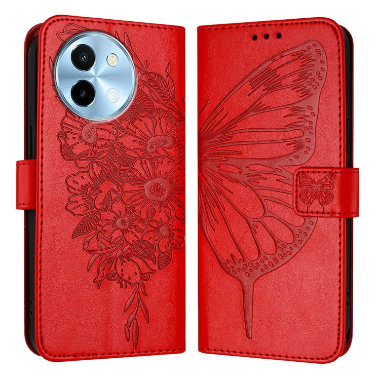 Embossed Butterfly Leather Phone Case, For vivo Y300, For vivo S19 Pro, For vivo S19, For vivo Y28 4G, For vivo X100s 5G, For vivo Y38 5G
