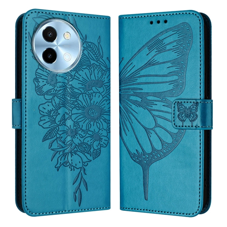 Embossed Butterfly Leather Phone Case, For vivo Y300, For vivo S19 Pro, For vivo S19, For vivo Y28 4G, For vivo X100s 5G, For vivo Y38 5G