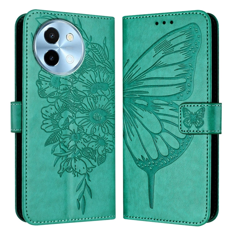 Embossed Butterfly Leather Phone Case, For vivo Y300, For vivo S19 Pro, For vivo S19, For vivo Y28 4G, For vivo X100s 5G, For vivo Y38 5G