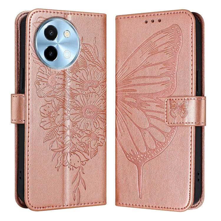Embossed Butterfly Leather Phone Case, For vivo Y300, For vivo S19 Pro, For vivo S19, For vivo Y28 4G, For vivo X100s 5G, For vivo Y38 5G