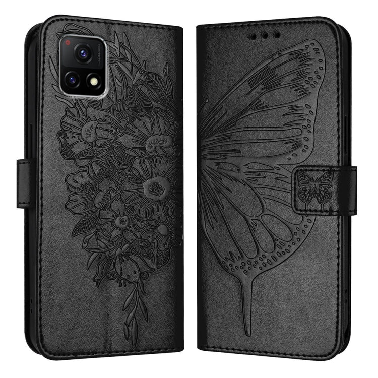 Embossed Butterfly Leather Phone Case, For vivo V27e 4G Global / T2 4G Global, For vivo Y35 4G/Y22 4G/Y22s 4G Global, For vivo Y55 5G Global / Y55s 2023 5G, For vivo Y33s 4G Global/Y21 2021/Y21s, For vivo Y76 5G, For vivo Y52s 5G / iQOO U3 / Y31s 5G