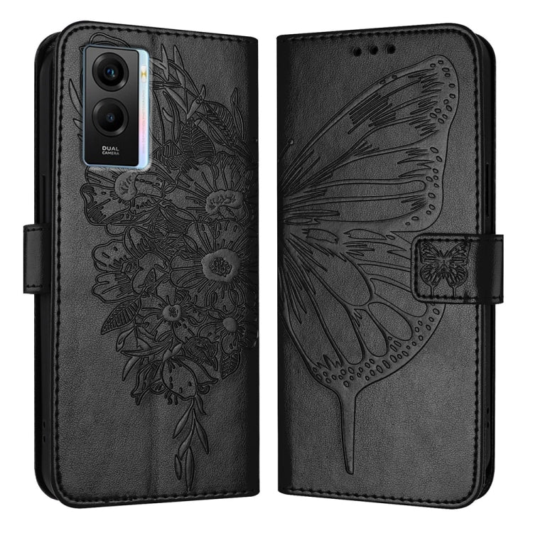Embossed Butterfly Leather Phone Case, For vivo V27e 4G Global / T2 4G Global, For vivo Y35 4G/Y22 4G/Y22s 4G Global, For vivo Y55 5G Global / Y55s 2023 5G, For vivo Y33s 4G Global/Y21 2021/Y21s, For vivo Y76 5G, For vivo Y52s 5G / iQOO U3 / Y31s 5G