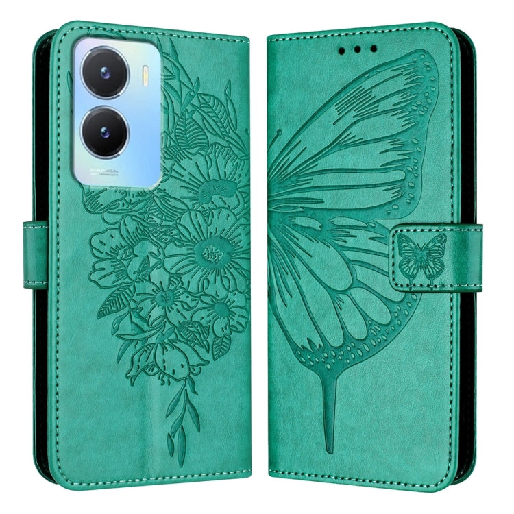Embossed Butterfly Leather Phone Case, For vivo V29 5G Global / V29 Pro, For vivo Y02 / Y02A / Y02t / Y11 2023, For vivo Y78 5G/Y78+ 5G Global/V29 Lite, For vivo Y56 5G/Y16 4G/Y02s 4G Global, For vivo Y100 5G Global, For vivo V27 5G/V27 Pro 5G Global