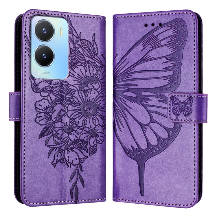 Embossed Butterfly Leather Phone Case, For vivo V29 5G Global / V29 Pro, For vivo Y02 / Y02A / Y02t / Y11 2023, For vivo Y78 5G/Y78+ 5G Global/V29 Lite, For vivo Y56 5G/Y16 4G/Y02s 4G Global, For vivo Y100 5G Global, For vivo V27 5G/V27 Pro 5G Global