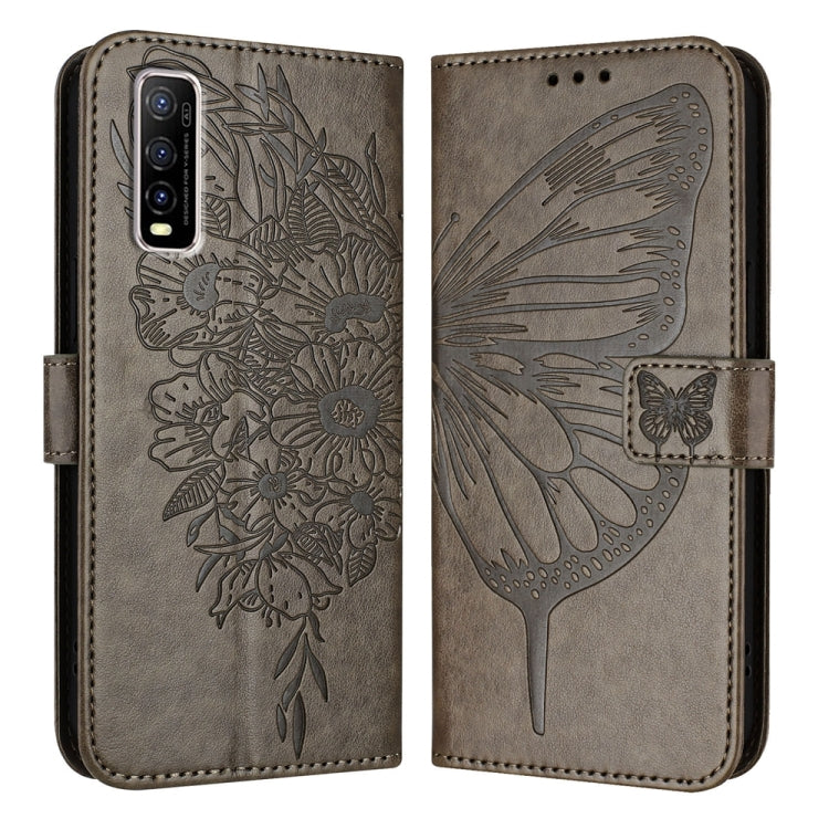 Embossed Butterfly Leather Phone Case, For vivo Y70s, For vivo Y30 4G Global, For vivo Y19/Y5s/U3/U20/Z5i, For vivo Y27 4G Global