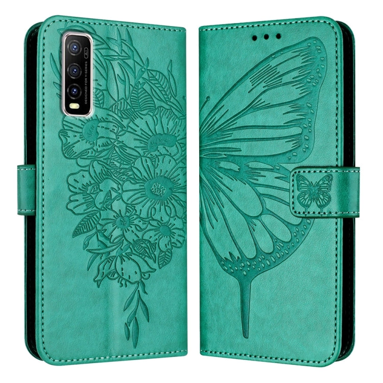 Embossed Butterfly Leather Phone Case, For vivo Y70s, For vivo Y30 4G Global, For vivo Y19/Y5s/U3/U20/Z5i, For vivo Y27 4G Global