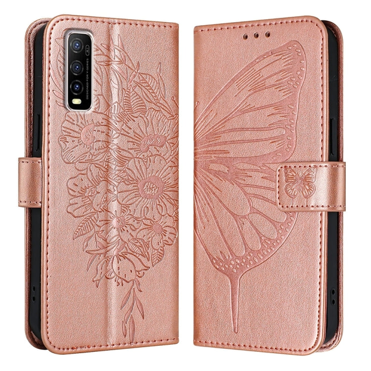 Embossed Butterfly Leather Phone Case, For vivo Y70s, For vivo Y30 4G Global, For vivo Y19/Y5s/U3/U20/Z5i, For vivo Y27 4G Global