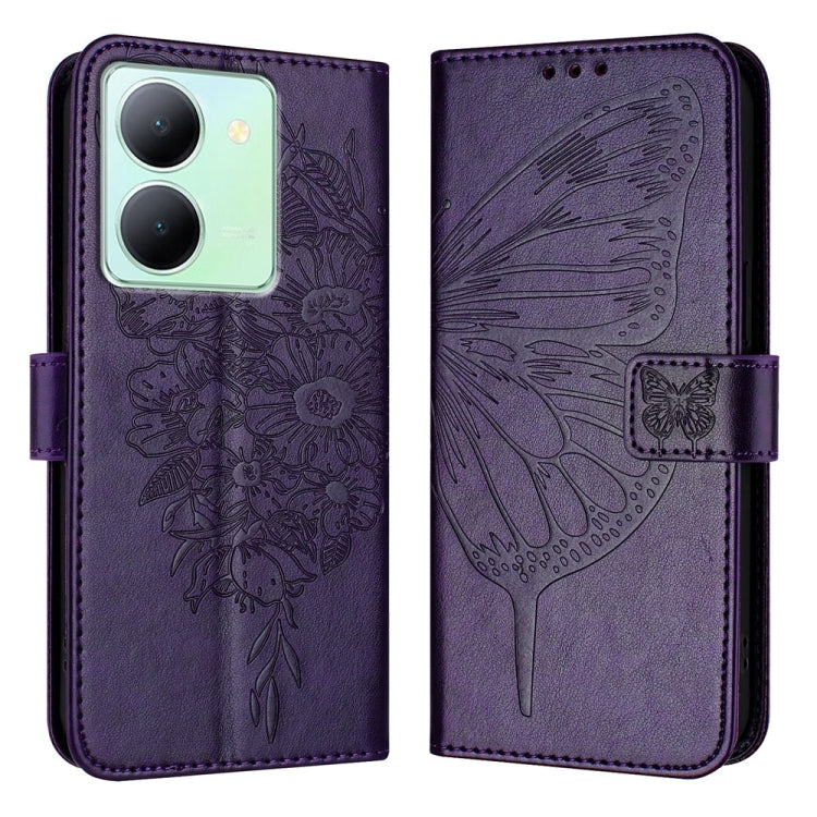 Embossed Butterfly Leather Phone Case, For vivo V29 5G Global / V29 Pro, For vivo Y02 / Y02A / Y02t / Y11 2023, For vivo Y78 5G/Y78+ 5G Global/V29 Lite, For vivo Y56 5G/Y16 4G/Y02s 4G Global, For vivo Y100 5G Global, For vivo V27 5G/V27 Pro 5G Global