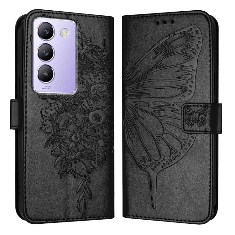 Embossed Butterfly Leather Phone Case, For vivo Y100 5G IDN / Y200e 5G Global, For vivo V30 5G/V30 Pro 5G Global, For vivo V29e 5G Global / Y200 5G Global, For vivo X100 Pro, For vivo X100, For vivo Y36 4G/Y36 5G Global/Y36 4G India