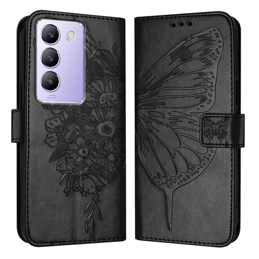 Embossed Butterfly Leather Phone Case, For vivo Y100 5G IDN / Y200e 5G Global, For vivo V30 5G/V30 Pro 5G Global, For vivo V29e 5G Global / Y200 5G Global, For vivo X100 Pro, For vivo X100, For vivo Y36 4G/Y36 5G Global/Y36 4G India