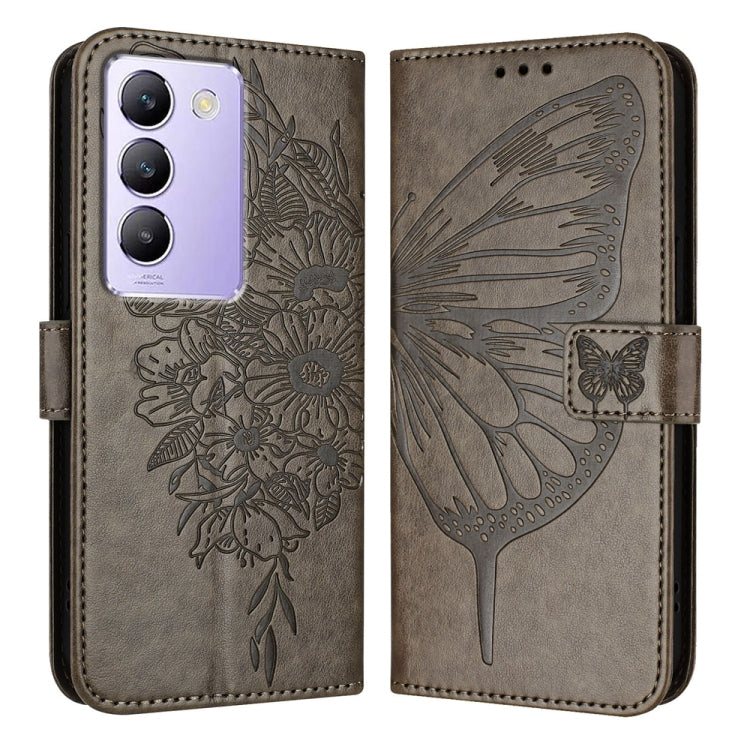 Embossed Butterfly Leather Phone Case, For vivo Y100 5G IDN / Y200e 5G Global, For vivo V30 5G/V30 Pro 5G Global, For vivo V29e 5G Global / Y200 5G Global, For vivo X100 Pro, For vivo X100, For vivo Y36 4G/Y36 5G Global/Y36 4G India